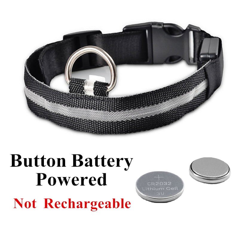 Verstellbares LED-Haustierhalsband