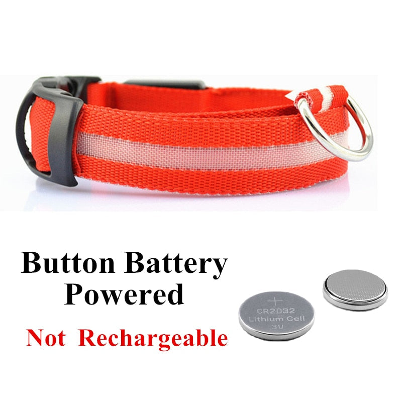 Verstellbares LED-Haustierhalsband