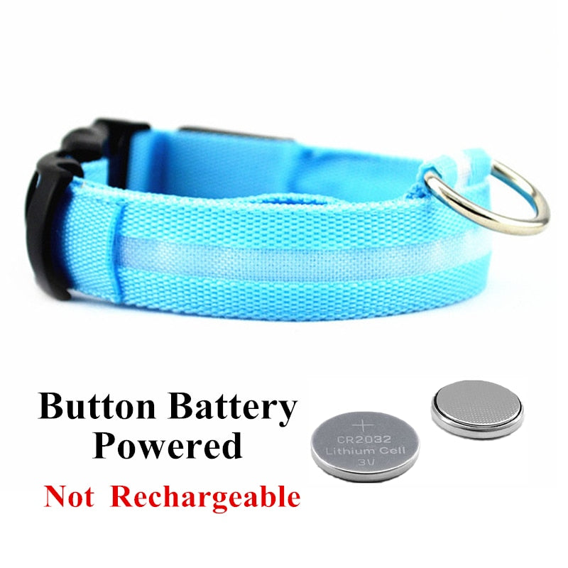 Verstellbares LED-Haustierhalsband