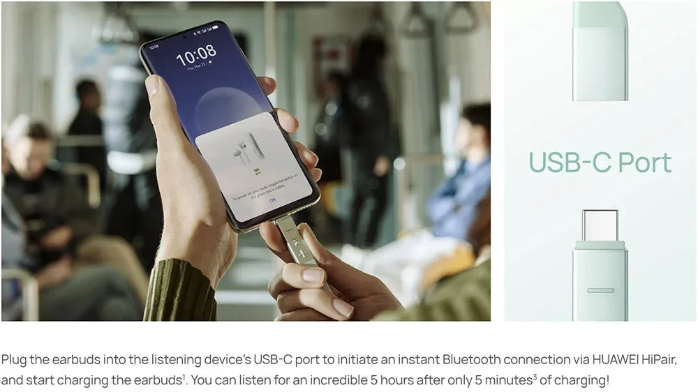 Original Huawei FreeLace Pro 2 Earphones Intelligent Active Noise Cancellation 2.0 Headphones Bluetooth Wireless Earbuds Headset