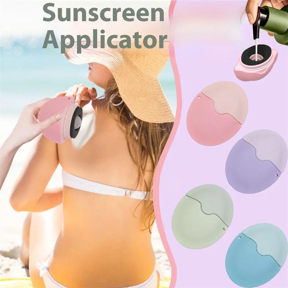 Silikon-Sonnencreme-Roller-Applikator, nachfüllbar, oval, Isolationslotion, Creme-Flaschen, Nähte, Farbkosmetik, Werkzeug für unterwegs