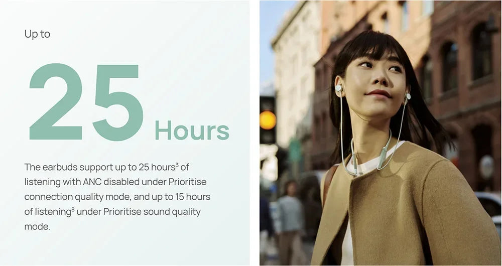 Original Huawei FreeLace Pro 2 Earphones Intelligent Active Noise Cancellation 2.0 Headphones Bluetooth Wireless Earbuds Headset