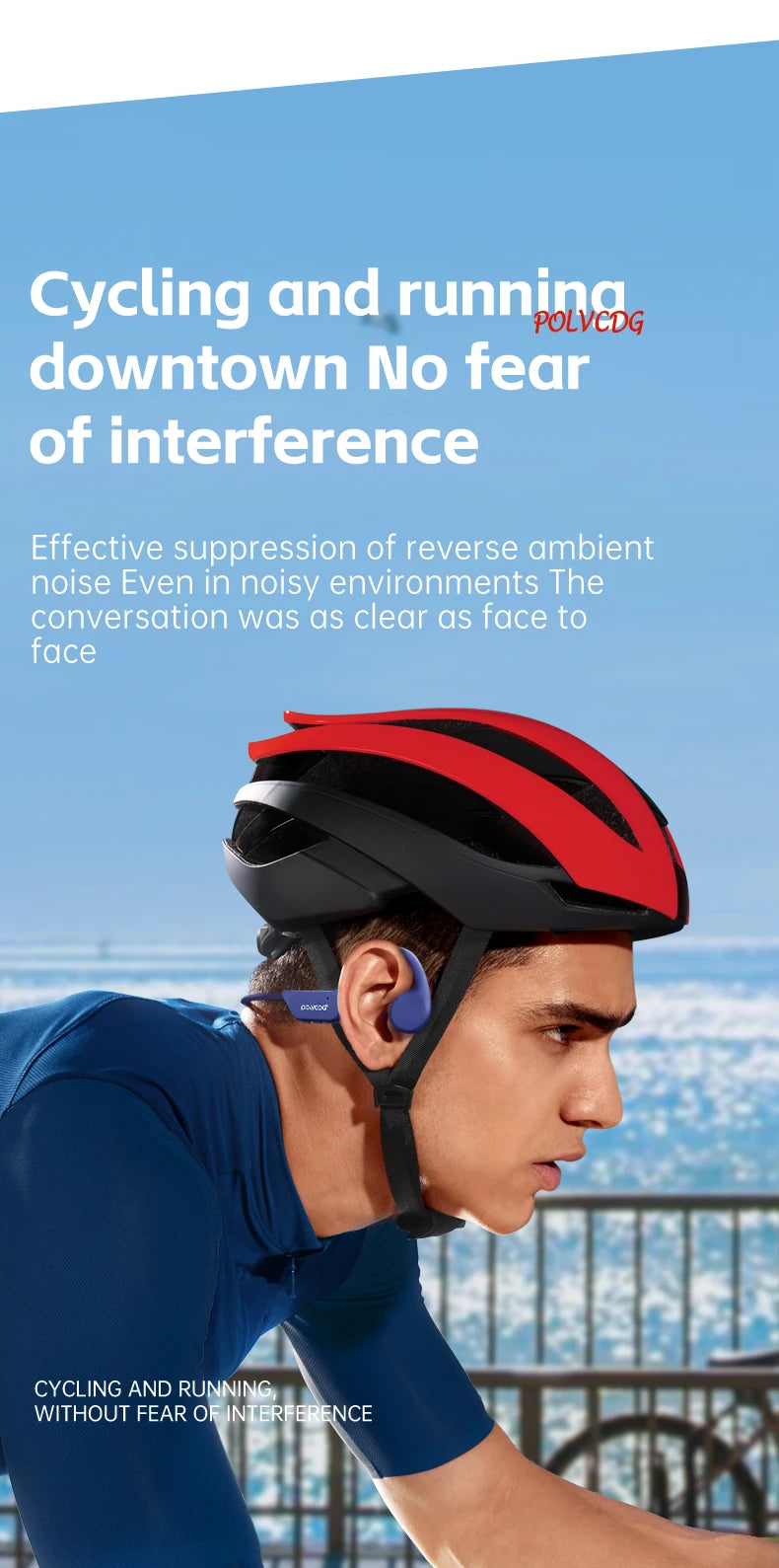POLVCDG Knochenleitungs-Headset IPX8 32 GB Bluetooth 5.3 Kabelloses Headset mit Mikrofon Wasserdicht Schwimmen 2024 Neu