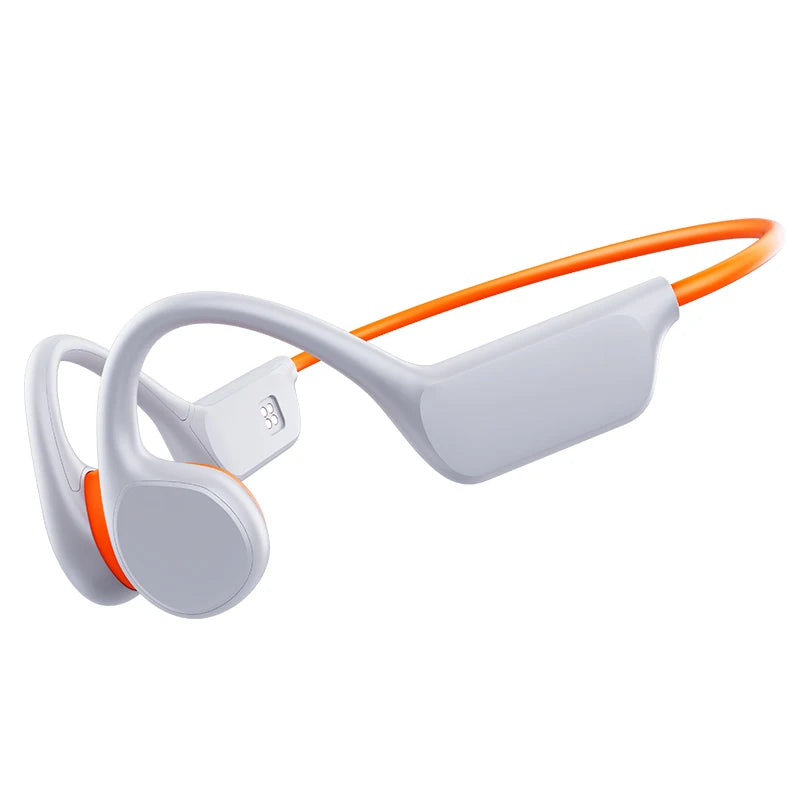 POLVCDG Knochenleitungs-Headset IPX8 32 GB Bluetooth 5.3 Kabelloses Headset mit Mikrofon Wasserdicht Schwimmen 2024 Neu