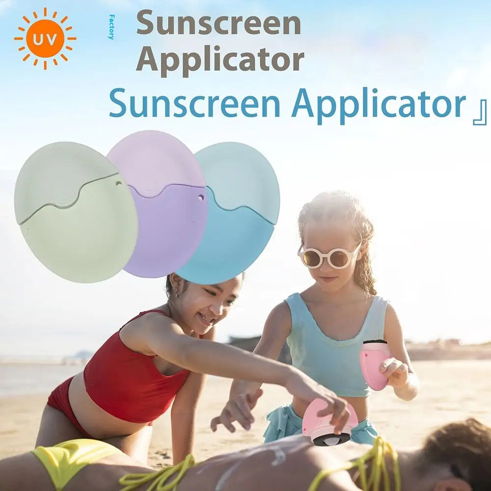 Silikon-Sonnencreme-Roller-Applikator, nachfüllbar, oval, Isolationslotion, Creme-Flaschen, Nähte, Farbkosmetik, Werkzeug für unterwegs