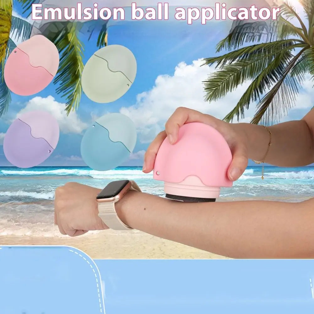 Silikon-Sonnencreme-Roller-Applikator, nachfüllbar, oval, Isolationslotion, Creme-Flaschen, Nähte, Farbkosmetik, Werkzeug für unterwegs