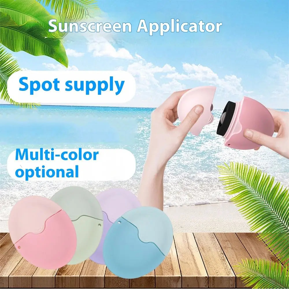 Silikon-Sonnencreme-Roller-Applikator, nachfüllbar, oval, Isolationslotion, Creme-Flaschen, Nähte, Farbkosmetik, Werkzeug für unterwegs