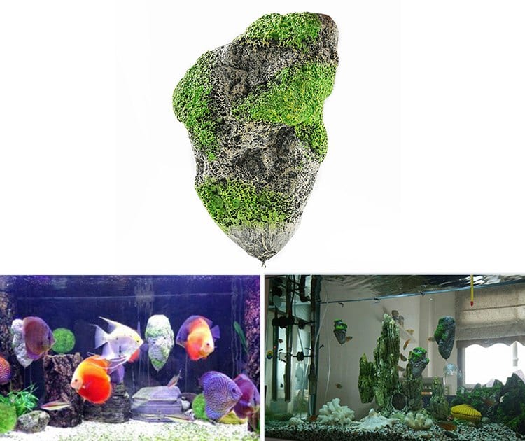 Διακοσμήσεις Ενυδρείου Floating Moss Rocks