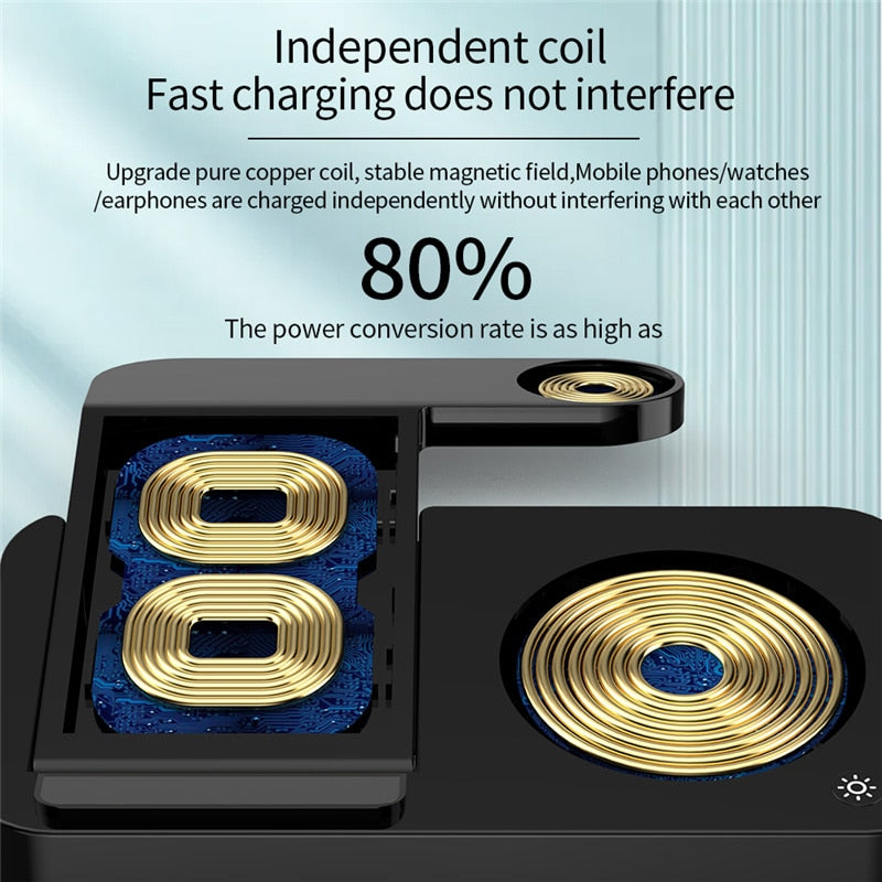 4-in-1 faltbare kabellose Ladestation