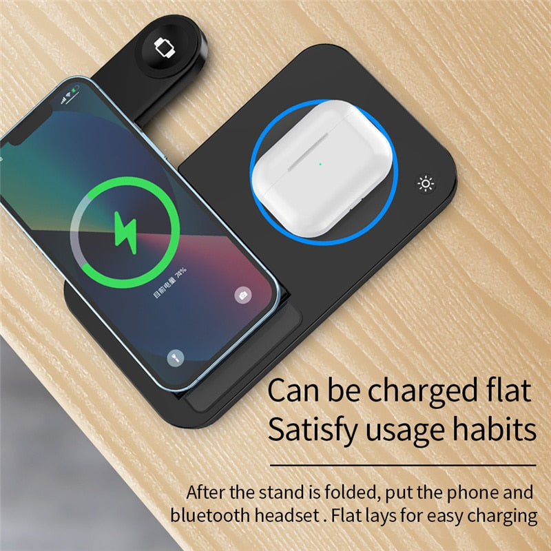 4-in-1 faltbare kabellose Ladestation