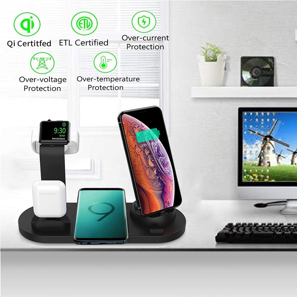 7-in-1-Wireless-Ladegerät mit Ständer
