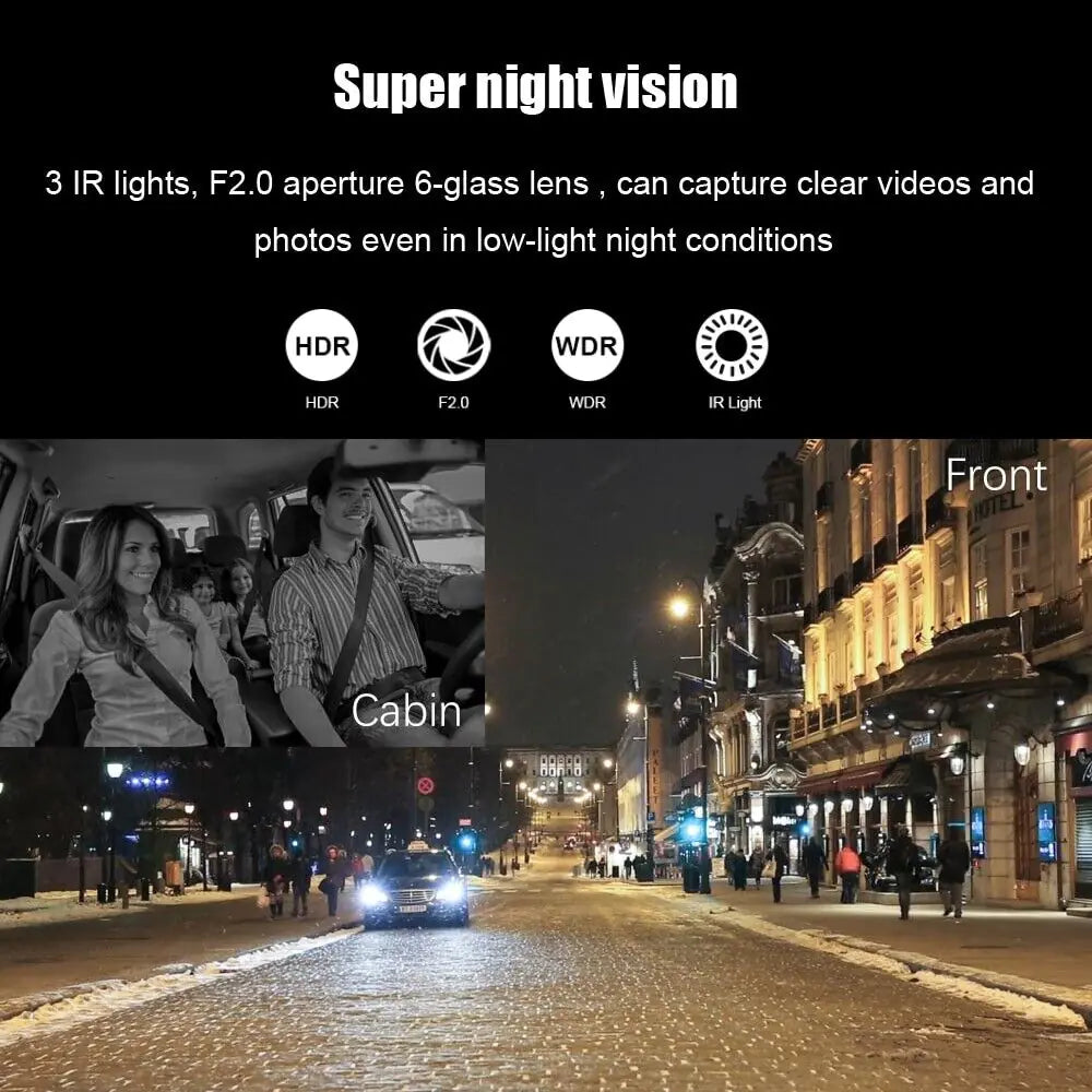 Dual Lens Dash Cam Pro