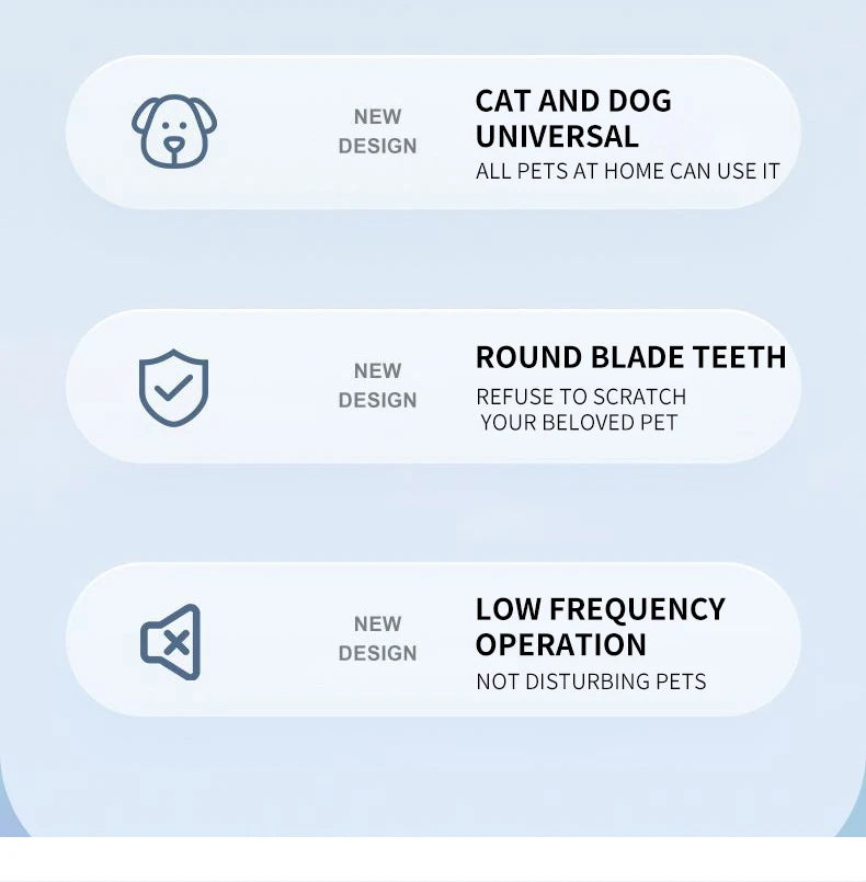 Pet Dog Electric Groomer Trimmer with LED Light