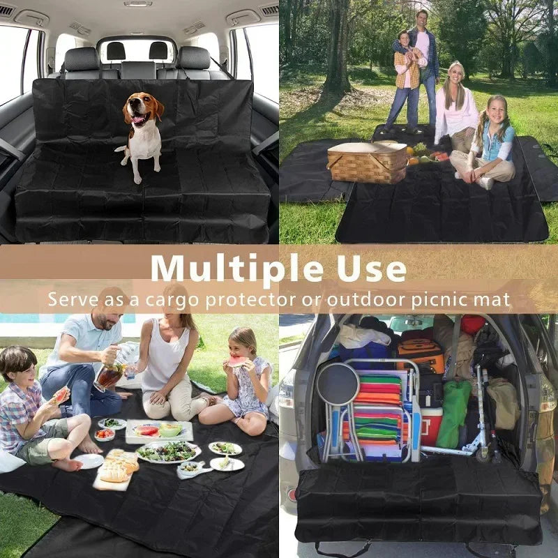 Foldable Waterproof Car Back Seat Cover for Pets | Non-Slip, Washable & Easy Install
