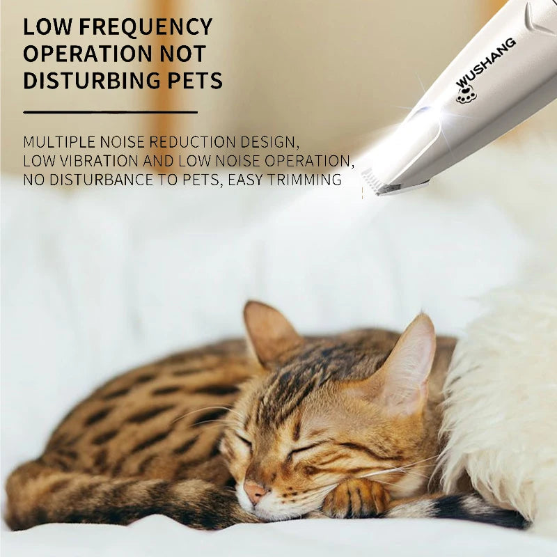Pet Dog Electric Groomer Trimmer with LED Light