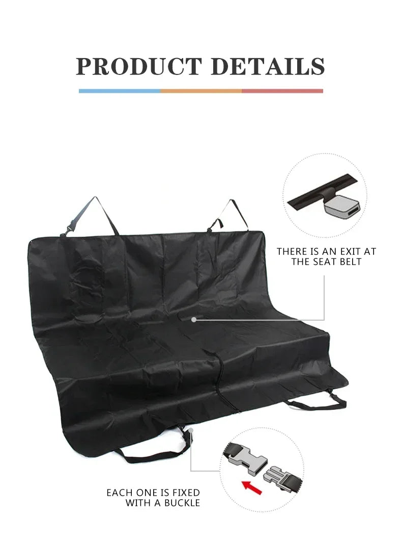 Foldable Waterproof Car Back Seat Cover for Pets | Non-Slip, Washable & Easy Install