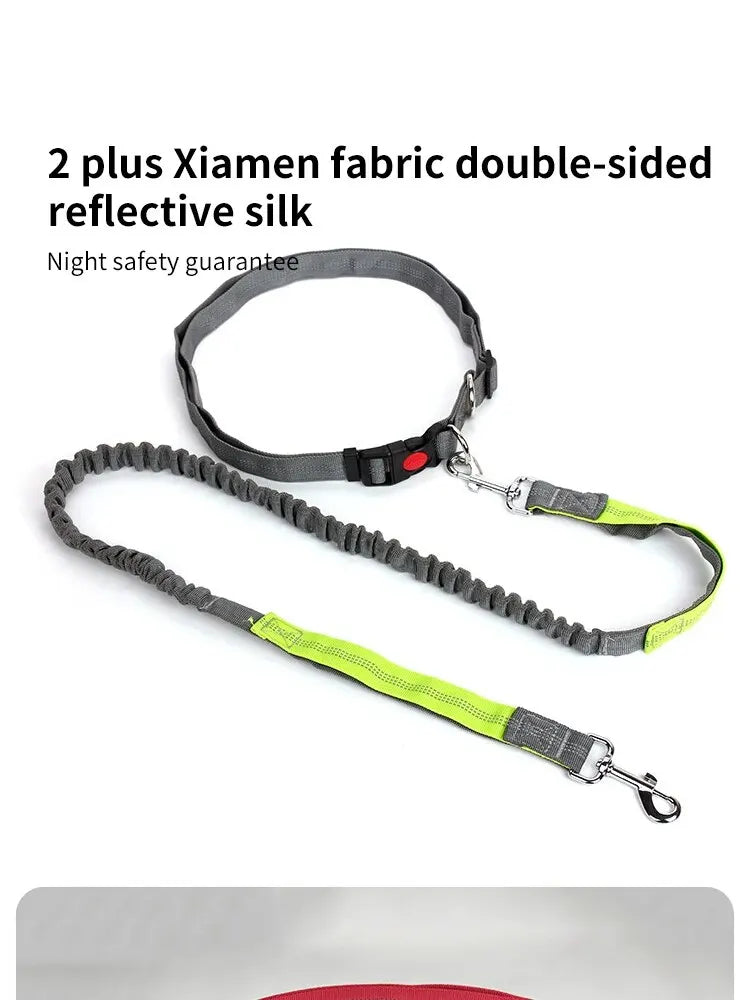 Pet Leash Multifunctional Dog Walking Leash Stretchable Elastic Explosion-Proof Punch Outdoor Running Dog Walking Leash