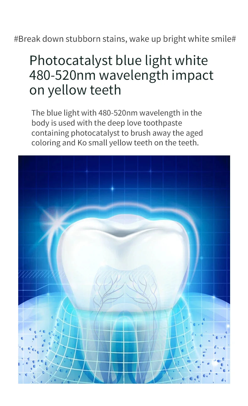 Automatic Electric Toothbrush U-Shape 360° | Hands-Free Sonic Whitening Toothbrush with Blue Light