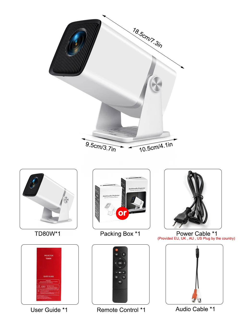 ThundeaL TD80W (Android 13 Edition): Your Portable 1080p Home Cinema
