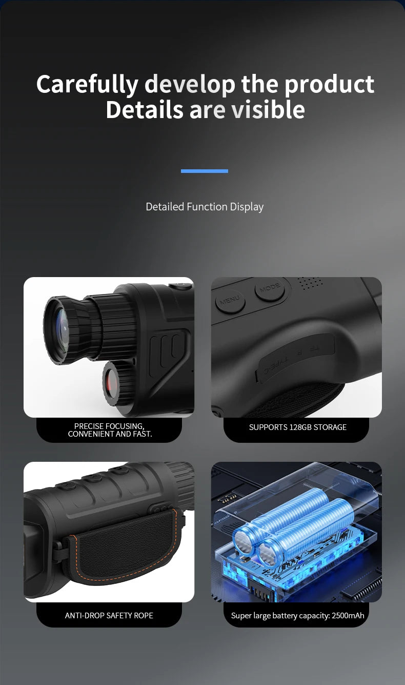 HD Infrared Night Vision Trail Camera 2.0inch TFT Display 1920x1080P IP66 Waterproof Outdoor Wildlife Hunting Camera