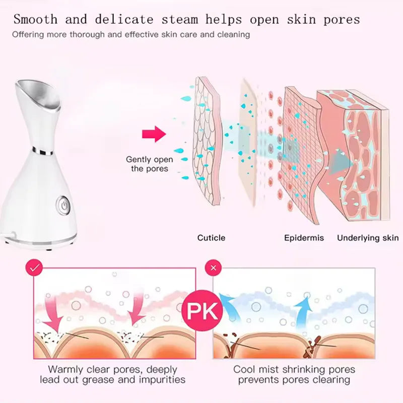 High Quality Facial Steamer for Home Use Electric Face Cleansing Professional Facial Steamer