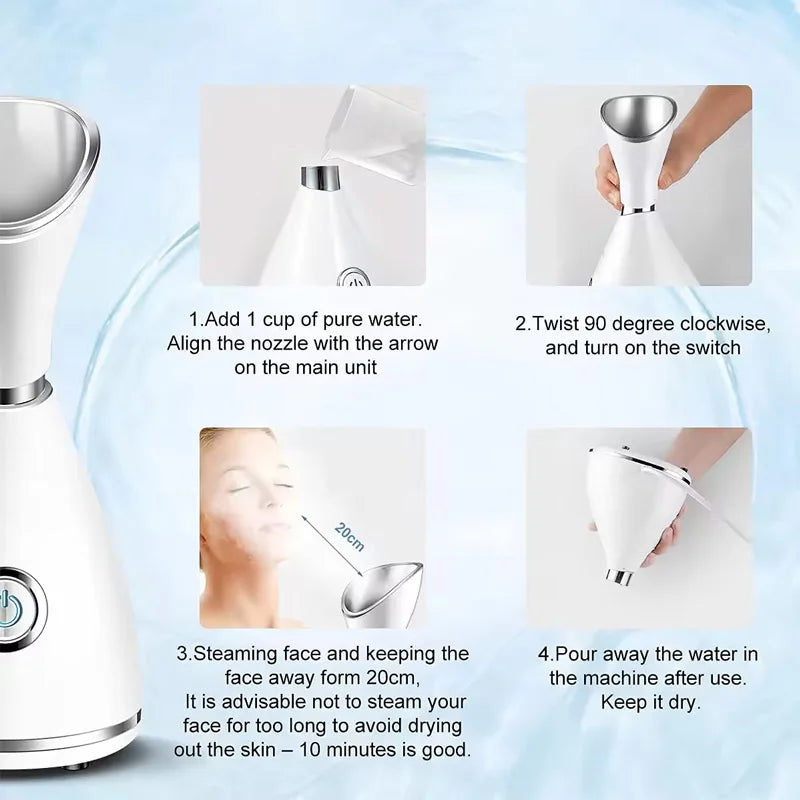 High Quality Facial Steamer for Home Use Electric Face Cleansing Professional Facial Steamer