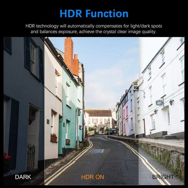 1080P dash cam G-Sensor feature display and menu screen