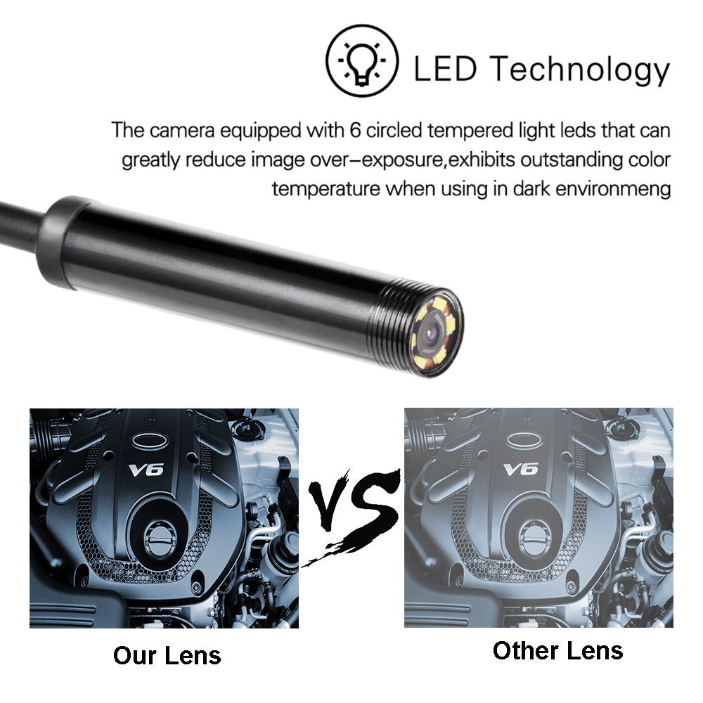 LED κάμερα ενδοσκοπίου αυτοκινήτου